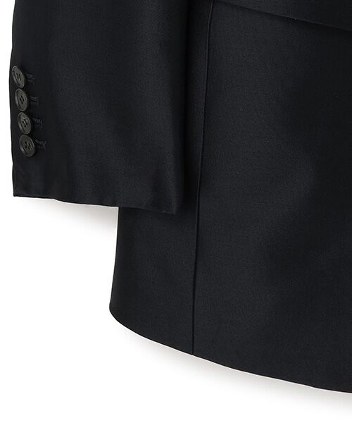 BIYOMA / ビヨーマ テーラードジャケット | WOOL SILK TAILORED JACKET-ブラック-1 | 詳細5