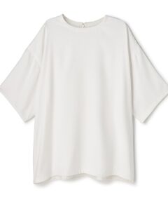 BIYOMA / ビヨーマ Tシャツ | POLYESTER SATIN SHORT SLEEVED BLOUSE-ホワイト-1