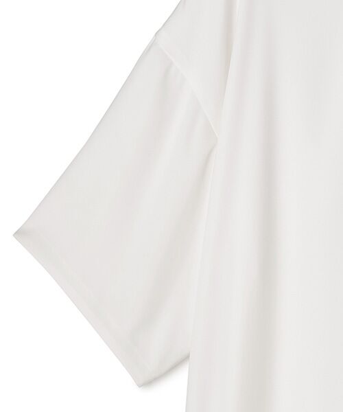 BIYOMA / ビヨーマ Tシャツ | POLYESTER SATIN SHORT SLEEVED BLOUSE-ホワイト-1 | 詳細2