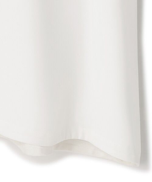 BIYOMA / ビヨーマ Tシャツ | POLYESTER SATIN SHORT SLEEVED BLOUSE-ホワイト-1 | 詳細3
