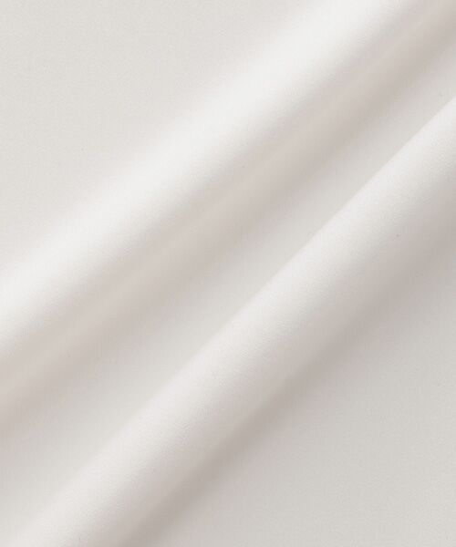BIYOMA / ビヨーマ Tシャツ | POLYESTER SATIN SHORT SLEEVED BLOUSE-ホワイト-1 | 詳細5