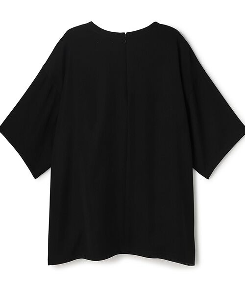 BIYOMA / ビヨーマ Tシャツ | POLYESTER SATIN SHORT SLEEVED BLOUSE-ホワイト-1 | 詳細6