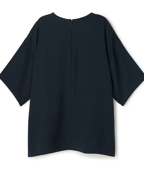 BIYOMA / ビヨーマ Tシャツ | POLYESTER SATIN SHORT SLEEVED BLOUSE-ホワイト-1 | 詳細11