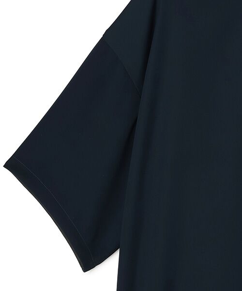 BIYOMA / ビヨーマ Tシャツ | POLYESTER SATIN SHORT SLEEVED BLOUSE-ホワイト-1 | 詳細12