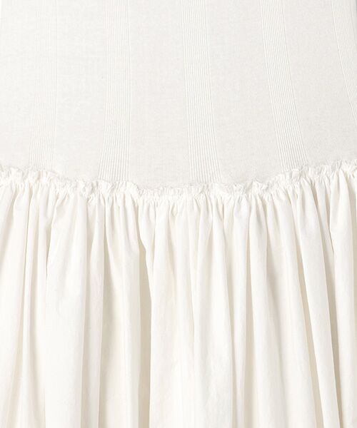 BIYOMA / ビヨーマ ロング・マキシ丈ワンピース | COTTON COMBI DRESS-ホワイト-0 | 詳細3