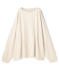 BIYOMA / ビヨーマ カットソー | COTTON SILK LOOSE SILHOUETTE PULLOVER-ナチュラル-F