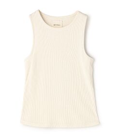 BIYOMA / ビヨーマ タンクトップ | SILK RIB AMERICAN SLEEVE TANK TOP-ナチュラル-F
