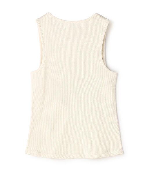 BIYOMA / ビヨーマ タンクトップ | SILK RIB AMERICAN SLEEVE TANK TOP-ブラック-F | 詳細1