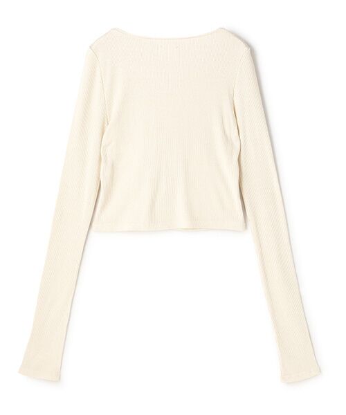 BIYOMA / ビヨーマ カットソー | SILK RIB LONG SLEEVE PULLOVER-ブラック-F | 詳細1
