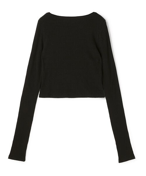 BIYOMA / ビヨーマ カットソー | SILK RIB LONG SLEEVE PULLOVER-ブラック-F | 詳細6