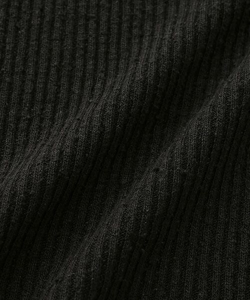 BIYOMA / ビヨーマ カットソー | SILK RIB LONG SLEEVE PULLOVER-ブラック-F | 詳細10