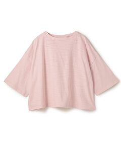 BIYOMA / ビヨーマ Tシャツ | COTTON JERSEY SHORT SLEEVE PULLOVER-ピンク-1