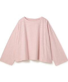 BIYOMA / ビヨーマ カットソー | COTTON JERSEY LONG SLEEVE PULLOVER-ピンク-1