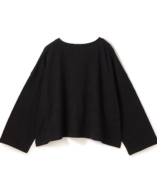 BIYOMA / ビヨーマ カットソー | COTTON JERSEY LONG SLEEVE PULLOVER-ブラック-0 | 詳細6