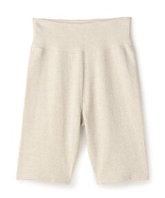 BIYOMA / ビヨーマ ショート・ハーフ・半端丈パンツ | COTTON LINEN RIB SHORT LEGGINGS-ナチュラル-F