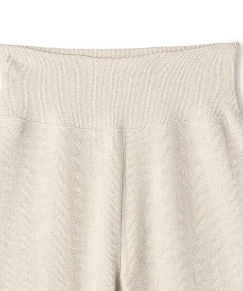 BIYOMA / ビヨーマ ショート・ハーフ・半端丈パンツ | COTTON LINEN RIB SHORT LEGGINGS-ナチュラル-F | 詳細2