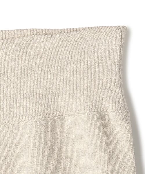 BIYOMA / ビヨーマ ショート・ハーフ・半端丈パンツ | COTTON LINEN RIB SHORT LEGGINGS-ナチュラル-F | 詳細3