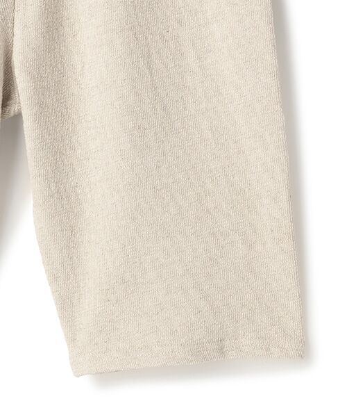 BIYOMA / ビヨーマ ショート・ハーフ・半端丈パンツ | COTTON LINEN RIB SHORT LEGGINGS-ナチュラル-F | 詳細4