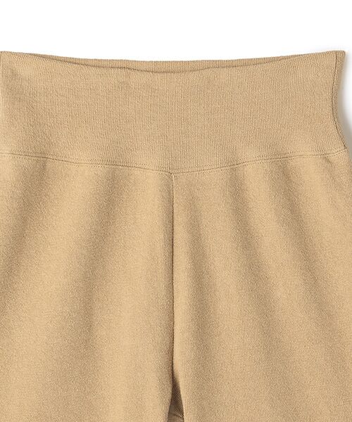 BIYOMA / ビヨーマ ショート・ハーフ・半端丈パンツ | COTTON LINEN RIB SHORT LEGGINGS-ナチュラル-F | 詳細7
