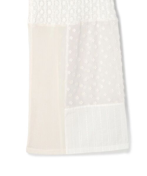 BIYOMA / ビヨーマ その他パンツ | POLYESTER POWDERY KNIT LACE COMBI PANTS-ブラック-0 | 詳細4