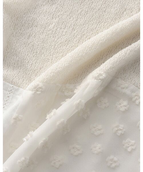 BIYOMA / ビヨーマ その他パンツ | POLYESTER POWDERY KNIT LACE COMBI PANTS-ブラック-0 | 詳細5