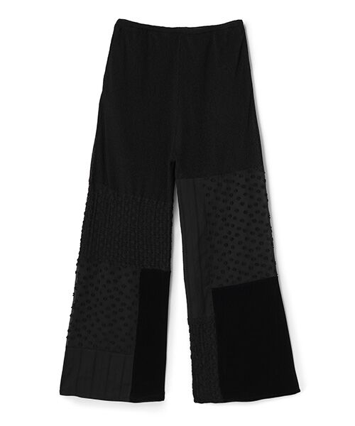 BIYOMA / ビヨーマ その他パンツ | POLYESTER POWDERY KNIT LACE COMBI PANTS-ブラック-0 | 詳細6