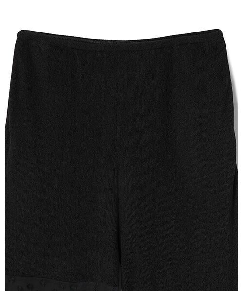 BIYOMA / ビヨーマ その他パンツ | POLYESTER POWDERY KNIT LACE COMBI PANTS-ブラック-0 | 詳細7