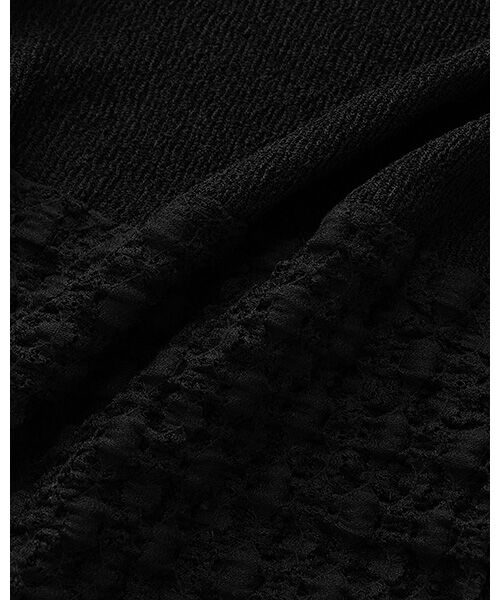 BIYOMA / ビヨーマ その他パンツ | POLYESTER POWDERY KNIT LACE COMBI PANTS-ブラック-0 | 詳細10