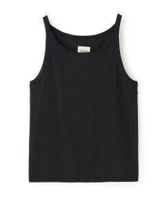 BIYOMA / ビヨーマ タンクトップ | POLYESTER POWDERY KNIT CAMISOLE-ブラック-F