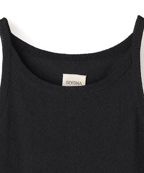 BIYOMA / ビヨーマ タンクトップ | POLYESTER POWDERY KNIT CAMISOLE-ホワイト-F | 詳細7
