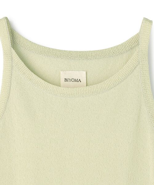 BIYOMA / ビヨーマ タンクトップ | POLYESTER POWDERY KNIT CAMISOLE-ホワイト-F | 詳細12