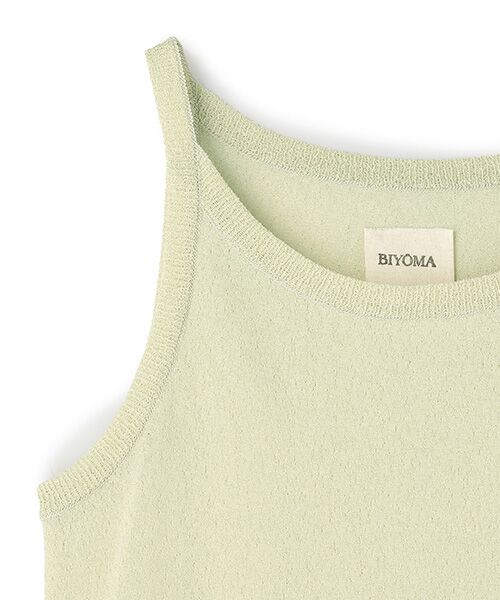 BIYOMA / ビヨーマ タンクトップ | POLYESTER POWDERY KNIT CAMISOLE-ホワイト-F | 詳細13