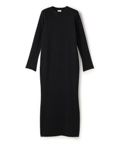 BIYOMA / ビヨーマ ロング・マキシ丈ワンピース | COTTON SILK KNIT DRESS-ブラック-1