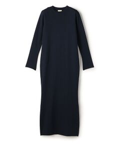 BIYOMA / ビヨーマ ロング・マキシ丈ワンピース | COTTON SILK KNIT DRESS-ネイビー-1