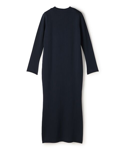BIYOMA / ビヨーマ ロング・マキシ丈ワンピース | COTTON SILK KNIT DRESS-ネイビー-0 | 詳細11