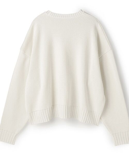 BIYOMA / ビヨーマ ニット・セーター | COTTON ACRYLIC KNIT PULLOVER-ネイビー-F | 詳細1