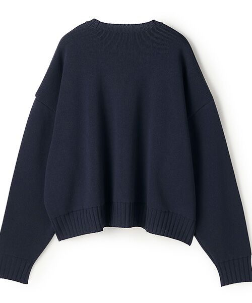 BIYOMA / ビヨーマ ニット・セーター | COTTON ACRYLIC KNIT PULLOVER-ネイビー-F | 詳細6