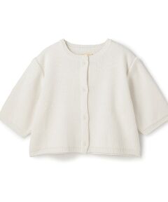 BIYOMA / ビヨーマ カーディガン・ボレロ | COTTON ACRYLIC SHORT SLEEVE KNIT CARDIGAN -ホワイト-F