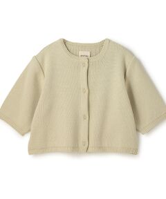BIYOMA / ビヨーマ カーディガン・ボレロ | COTTON ACRYLIC SHORT SLEEVE KNIT CARDIGAN -グリーン-F