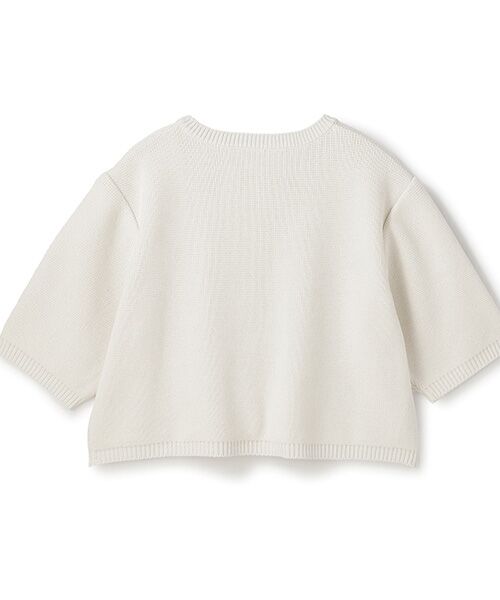 BIYOMA / ビヨーマ カーディガン・ボレロ | COTTON ACRYLIC SHORT SLEEVE KNIT CARDIGAN -ネイビー-F | 詳細1