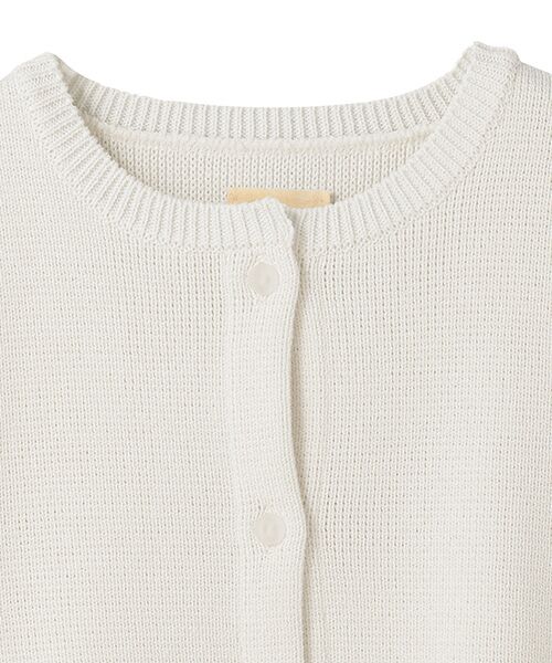 BIYOMA / ビヨーマ カーディガン・ボレロ | COTTON ACRYLIC SHORT SLEEVE KNIT CARDIGAN -ネイビー-F | 詳細3