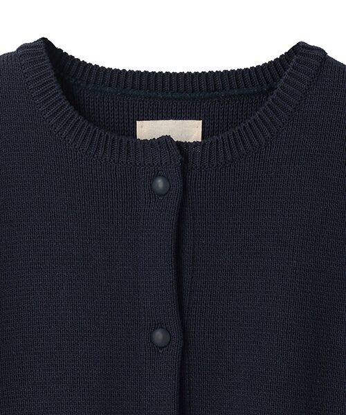 BIYOMA / ビヨーマ カーディガン・ボレロ | COTTON ACRYLIC SHORT SLEEVE KNIT CARDIGAN -ネイビー-F | 詳細8