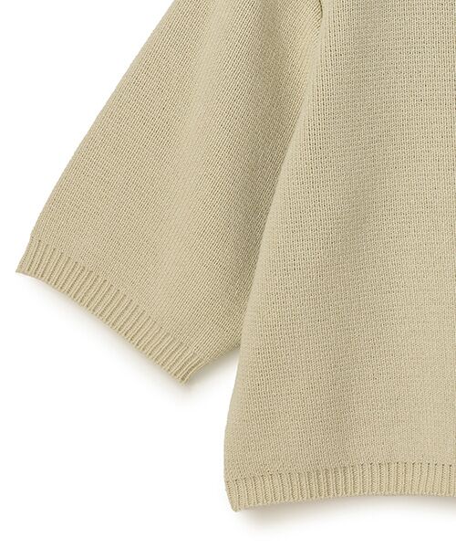 BIYOMA / ビヨーマ カーディガン・ボレロ | COTTON ACRYLIC SHORT SLEEVE KNIT CARDIGAN -ネイビー-F | 詳細12