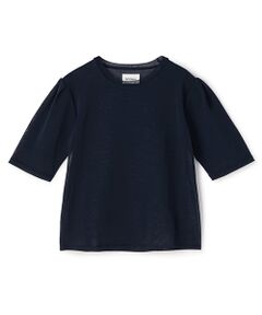 BIYOMA / ビヨーマ ニット・セーター | WOOL NYLON SHORT SLEEVE KNIT PULLOVER-Midnight Blue-F