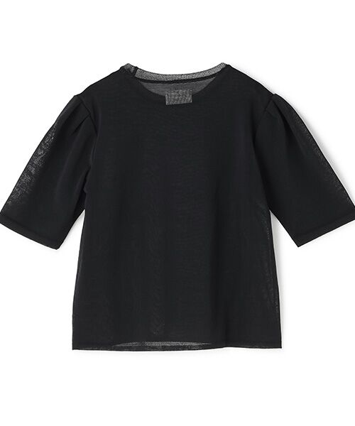 BIYOMA / ビヨーマ ニット・セーター | WOOL NYLON SHORT SLEEVE KNIT PULLOVER-Midnight Blue-F | 詳細1