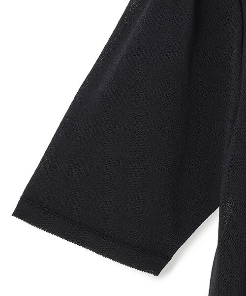 BIYOMA / ビヨーマ ニット・セーター | WOOL NYLON SHORT SLEEVE KNIT PULLOVER-Midnight Blue-F | 詳細3