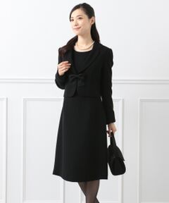 BLACK FORMAL / ブラックフォーマル セットアップ | コルシェ綾二重(リボン) ジャケット+ワンピース