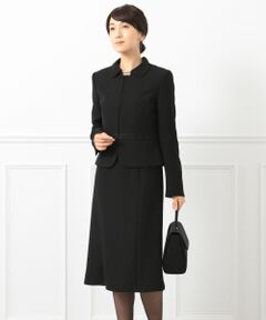 BLACK FORMAL / ブラックフォーマル セットアップ | ネルファータストレッチバーズアイ ジャケット+ワンピース