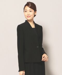 BLACK FORMAL / ブラックフォーマル ノーカラージャケット | モーディッシュブラック ノーカラージャケット