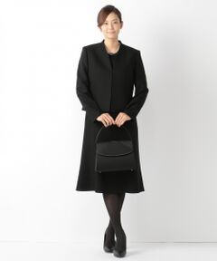 BLACK FORMAL / ブラックフォーマル セットアップ | 【2018年WEB限定】ハイカラットドビーボーダー ジャケット＋ワンピース